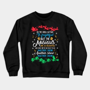 Broadway Ugly Christmas Sweater Crewneck Sweatshirt